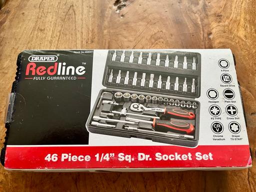Buy & Sell Derbyshire North East Derbyshire - Photos for Draper 46 piece 1/4 sq dr socket set