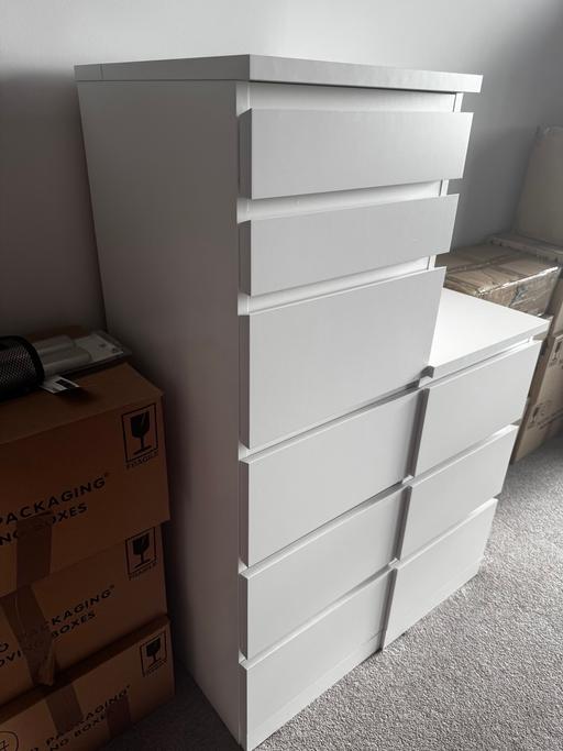 Buy & Sell North West London Alperton - North West London - Photos for IKEA chest of 6 drawers with mirror