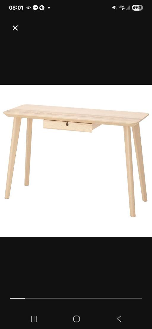 Buy & Sell Hertfordshire Hertsmere - Photos for Desk, Ash Veneer, IKEA Lisabo