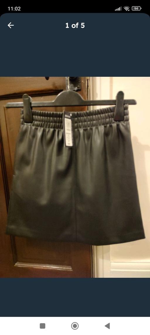 Buy & Sell Merseyside Liverpool - Photos for NEW M&S FAUX LEATHER MINI SKIRT SIZE 8 REGULA
