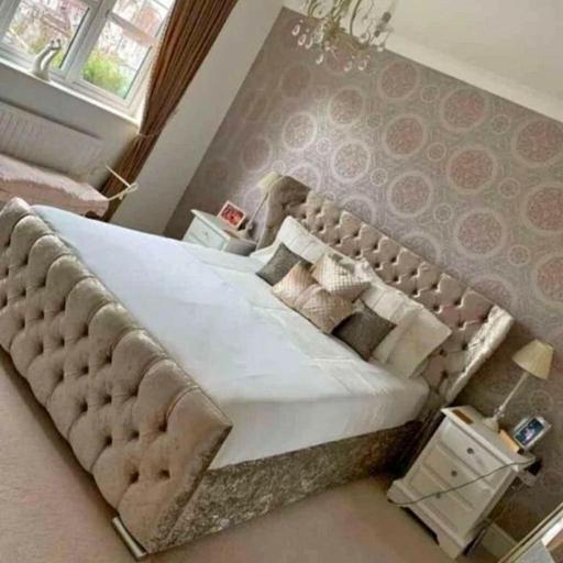 Buy & Sell West Midlands Birmingham - Photos for SALE🤩All Sizes Oxford Wing Back Beds