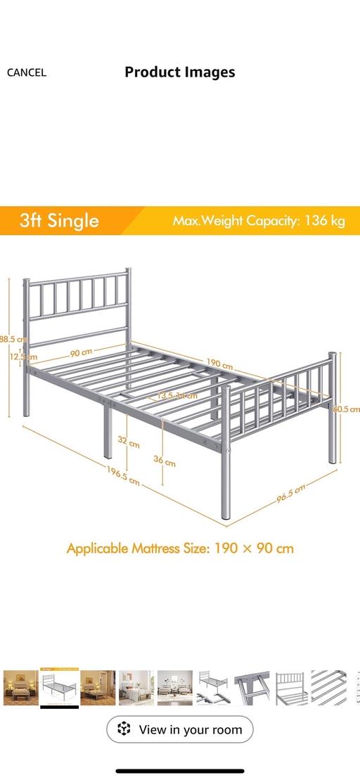 Buy & Sell West Midlands Birmingham - Photos for Single metal bed