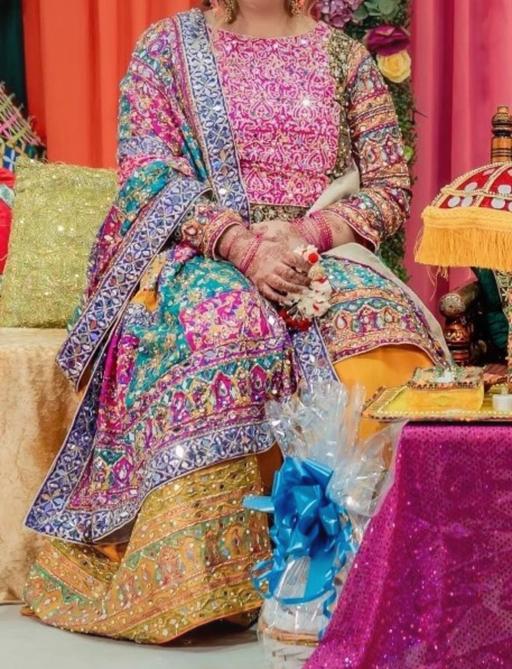 Buy & Sell Sparkhill Birmingham - Photos for Mehndi Plazzo Suit, Multicoloured
