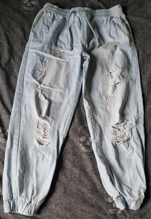 Buy & Sell Clayton West Kirklees - Photos for Boohoo Ripped Denim Jogger Jeans - Size 10