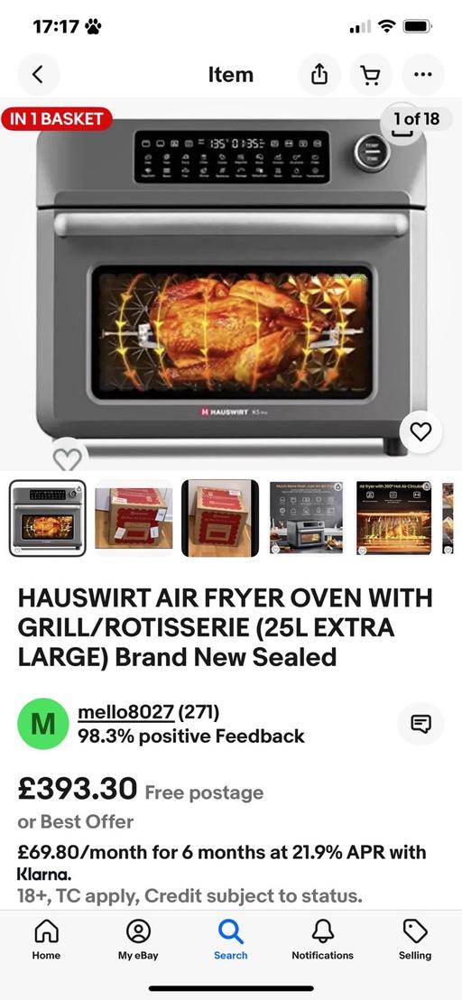 Buy & Sell West Yorkshire Wakefield - Photos for Air fryer oven