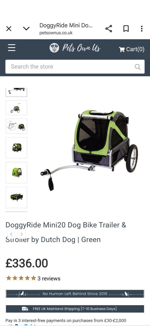 Buy & Sell Surrey Epsom and Ewell - Photos for DoggyRide mini Bicycle Trailer for Dogs