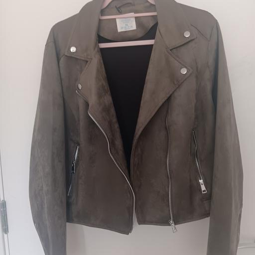 Buy & Sell St Johns South East London - Photos for khaki green suede ladies jacket