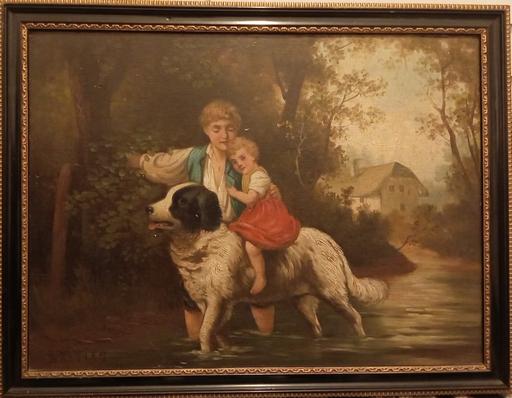 Buy & Sell Greater Manchester Manchester - Photos for Vintage Oil on Board Signed Bastian