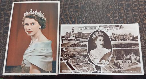 Buy & Sell Merseyside Saint Helens - Photos for 2 1950s queen Elizabeth postcards