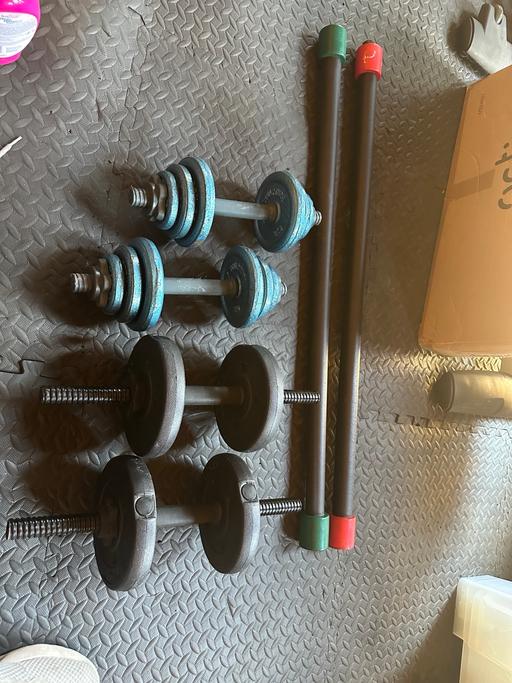 Buy & Sell South West London Sutton - Photos for Adjustable Dumbbells & Weighted body bars