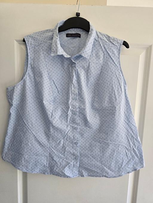 Buy & Sell Rowley Regis Sandwell - Photos for M&S blue spot blouse 👚 uk22
