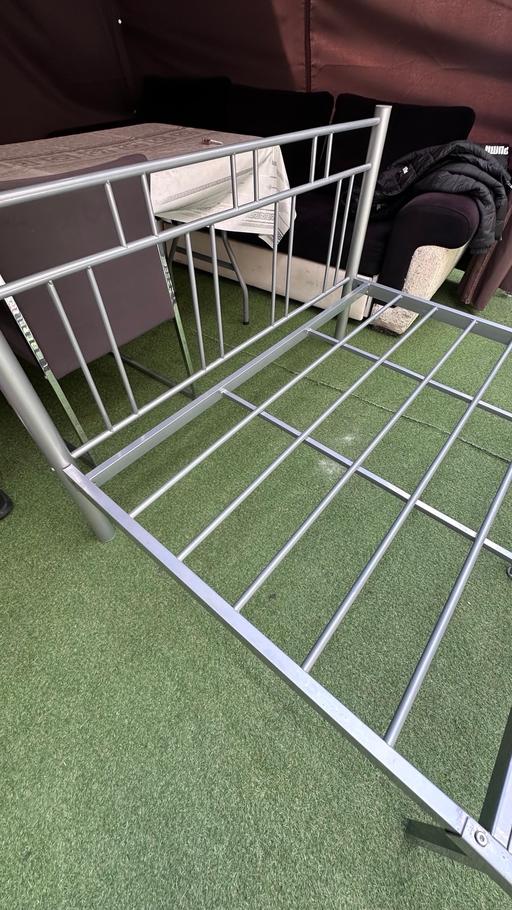 Buy & Sell East London East Ham - East London - Photos for Metal grey solid bed frame