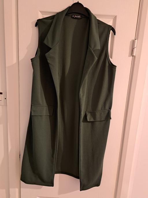 Buy & Sell West Midlands Dudley - Photos for size 14 dark green long waistcoat/ cardigan