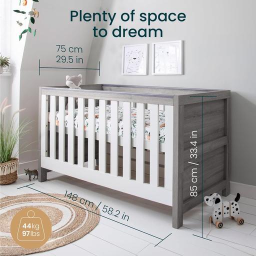 Buy & Sell Sparkbrook Birmingham - Photos for Tutti Bambini Modena Cot Bed - Ash Grey+White
