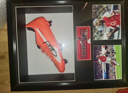 Buy & Sell West Midlands Birmingham - Photos for Thierry Henry signed football boot framed