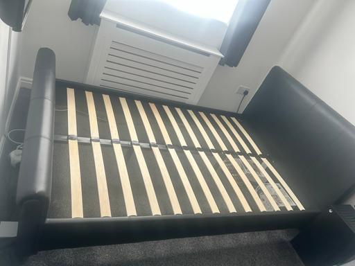 Buy & Sell Merseyside Wirral - Photos for Small double faux leather bed frame