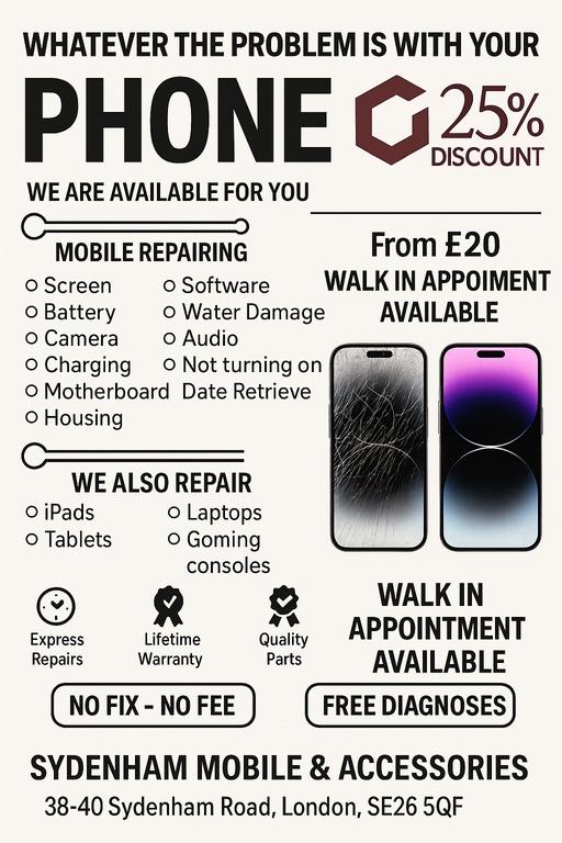 Buy & Sell South East London Sydenham Hill - SE26 - Photos for iPhone screen repair