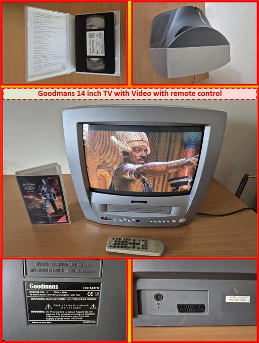 Buy & Sell West Midlands Sandwell - Photos for Goodmans 14 inch TV with Video remote