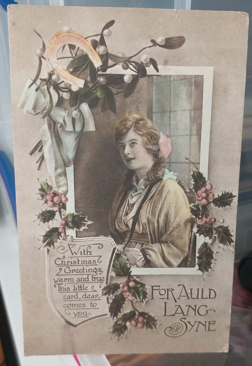 Buy & Sell Merseyside Saint Helens - Photos for Antique auld lang syne Christmas postcard