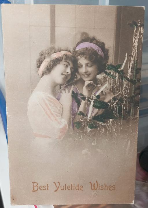 Buy & Sell Merseyside Saint Helens - Photos for Antique real photo sisters Christmas postcard