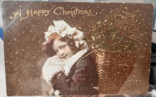 Buy & Sell Merseyside Saint Helens - Photos for Antique real photo girl Christmas postcard