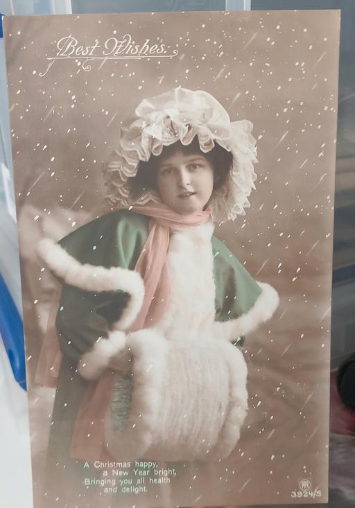 Buy & Sell Merseyside Saint Helens - Photos for Antique real photo girl Christmas postcard b