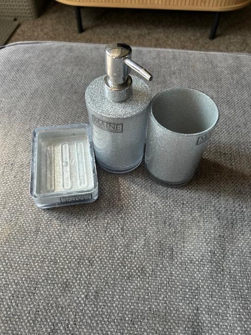 Buy & Sell West Midlands Solihull - Photos for Bathroom set- sparkley grey