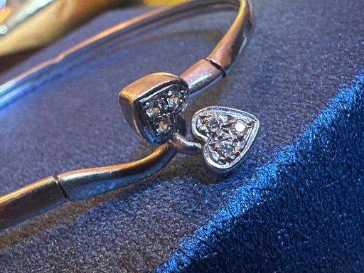 Buy & Sell West Midlands Birmingham - Photos for 9CT White Gold 375 Bracelet 6CM solid Bangle