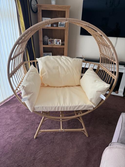 Buy & Sell Hertfordshire North Hertfordshire - Photos for Rattan chair-never been used just built 