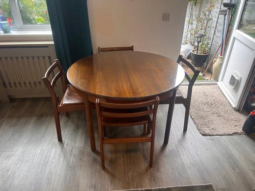 Buy & Sell West London Hillingdon - Photos for Mid century teak Nathan dining table 6 chairs