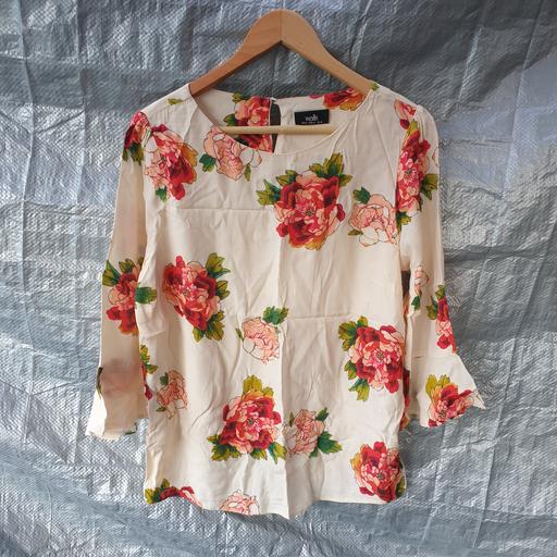 Buy & Sell Stourbridge Dudley - Photos for Wallis Cream & Floral Top Blouse Uk 14 New