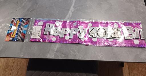 Buy & Sell West Midlands Sandwell - Photos for Flashing 40th Birthday Banner