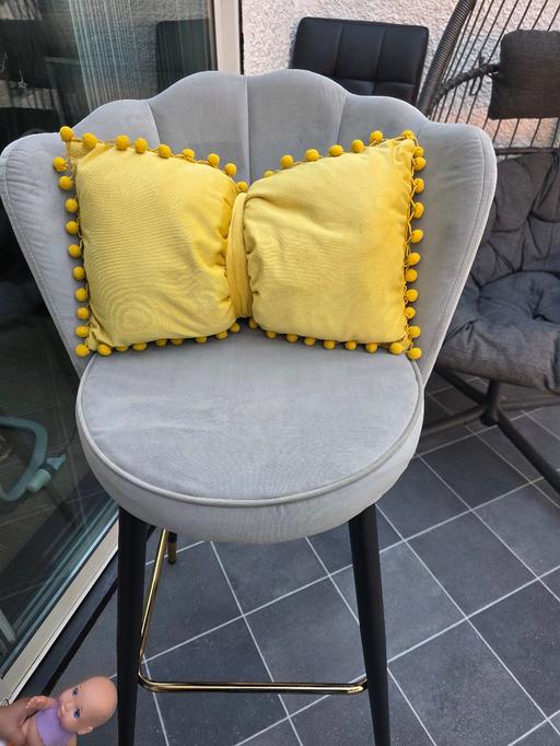 Buy & Sell West Midlands Walsall - Photos for velvet grey bar stool