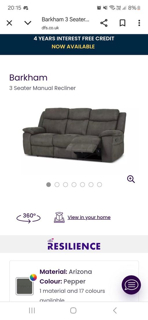 Buy & Sell South East London Lewisham - South East London - Photos for grey recliner sofas