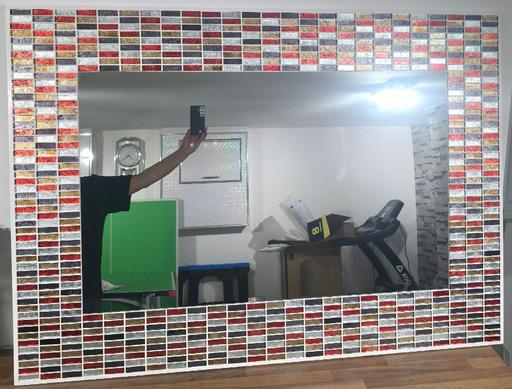 Buy & Sell Warrington Warrington Town Centre - Warrington - Photos for Handmade Mosaic Tiled Mirror 128cm x92cm Tile