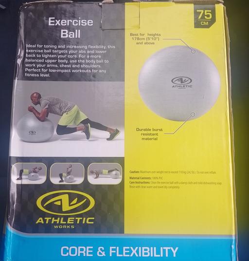 Buy & Sell East London East India - East London - Photos for ATHLETIC WORKS, BRAND NEW EXERCISE BALL 