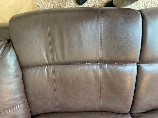 Buy & Sell Merseyside Sefton - Photos for Brown PVC leather recliner
