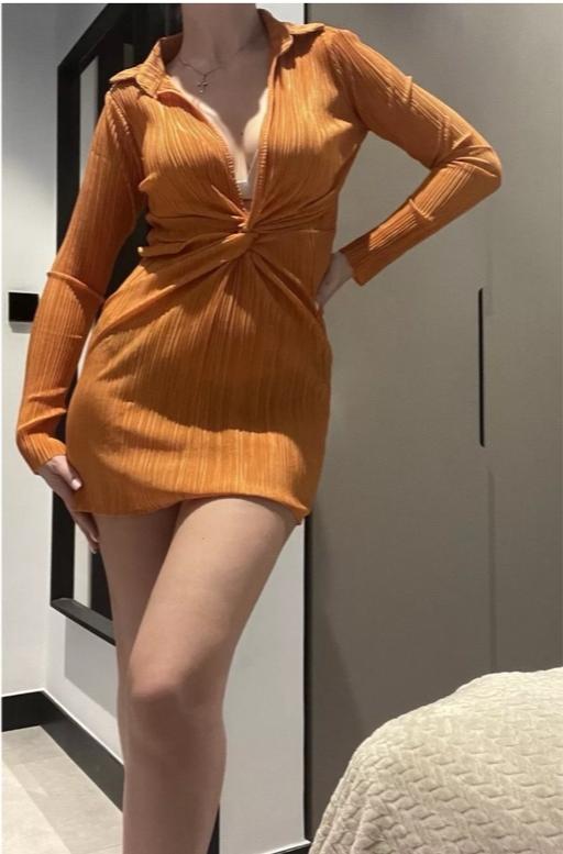 Buy & Sell Westgate Kirklees - Photos for Missy Empire Orange Shirt Dress UK 8
