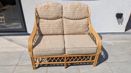 Buy & Sell South West London Kingston upon Thames - Photos for Vintage Bamboo Cane & Rattan Sofa Loveseat