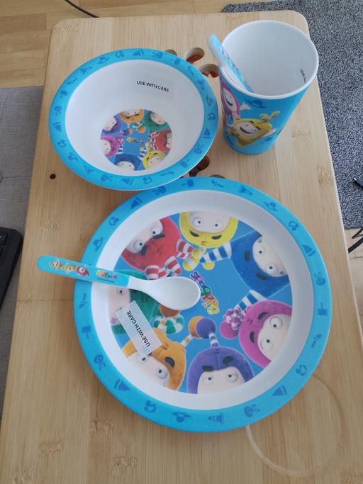 Buy & Sell Glasgow Kirkintilloch - Glasgow - Photos for 5pc Oddbods Bamboo Kids Dinner Set Eco
