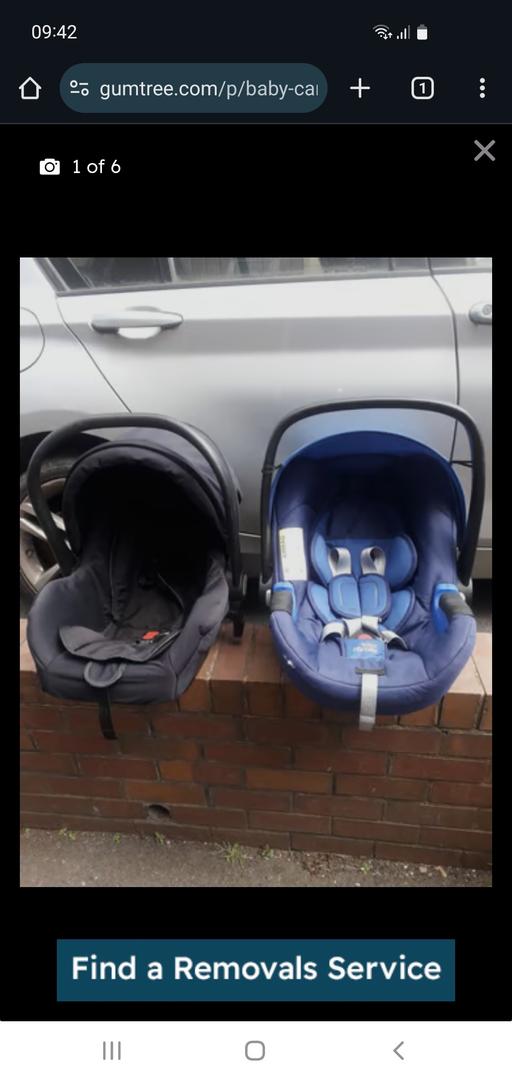 Buy & Sell West Midlands Dudley - Photos for 2 Britax Car Seats , Both 0 - 13 kgs , Good