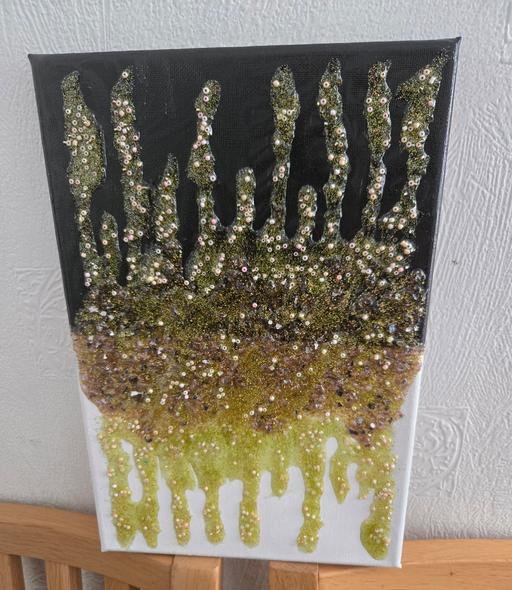 Buy & Sell West Midlands Sandwell - Photos for Original painting Black white Sparkle Glitzy