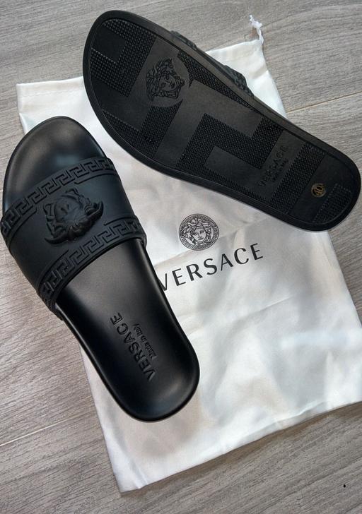 Buy & Sell Shropshire Telford and Wrekin - Photos for designer versace sliders black
