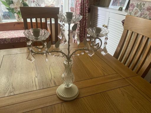 Buy & Sell West Midlands Walsall - Photos for Candelabra 3 Arm Crystal Candle Holder