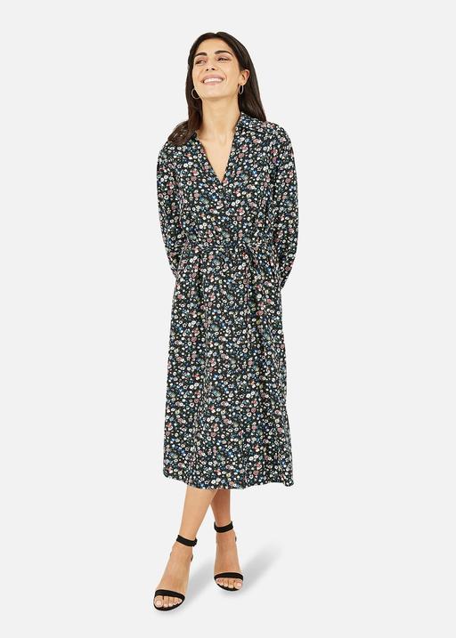 Buy & Sell Birmingham City Centre Birmingham - Photos for Long sleeve floral midi shirt dress Yumi UK10