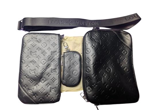 Buy & Sell Cornwall Saint Austell - PL26 - Photos for black leather floral imprinted lv bag