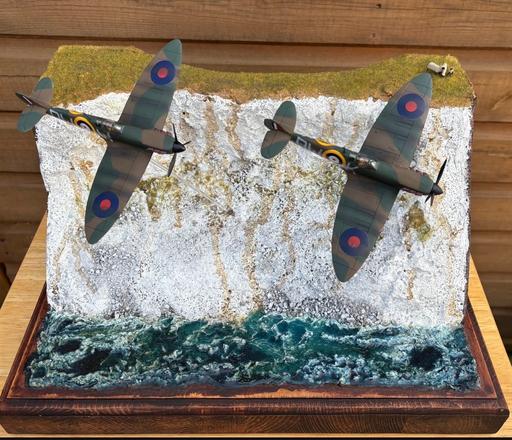 Buy & Sell Worcestershire Wychavon - Photos for White cliffs of Dover Spitfire Diorama