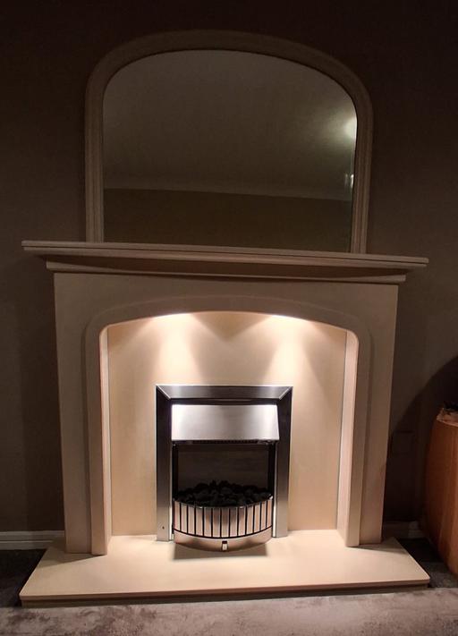 Buy & Sell Greater Manchester Wigan - Photos for fireplace with fire and mirror it light up