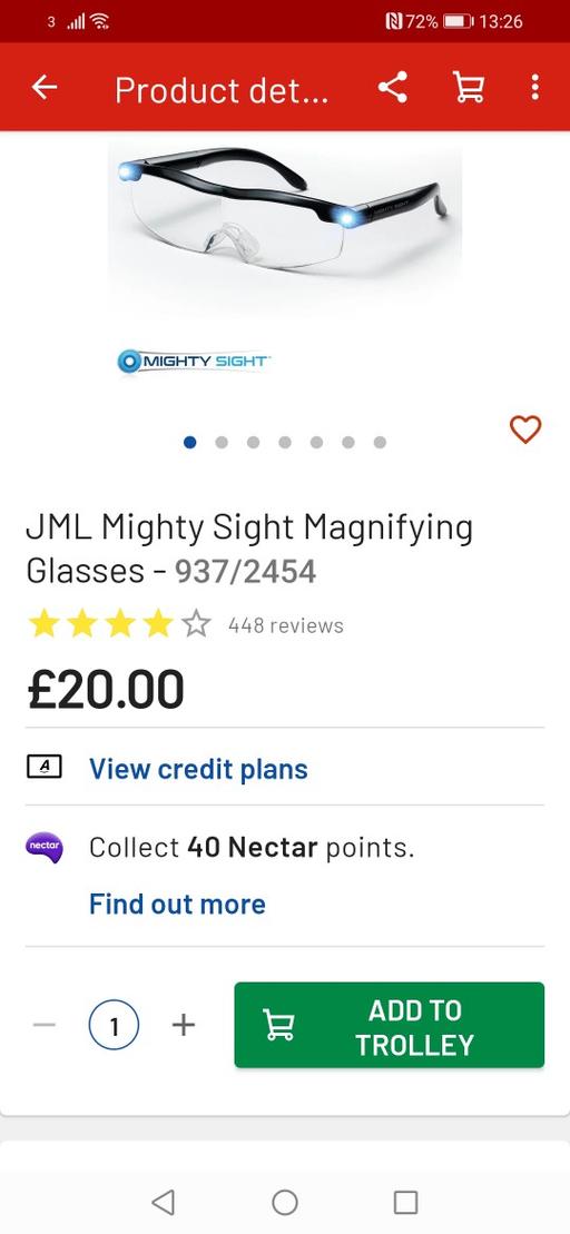 Buy & Sell Heath Town Wolverhampton - Photos for New JML MIGHTY SIGHT eyewear RRP £20
