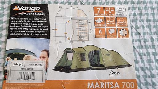 Buy & Sell Balsall Common Solihull - Photos for Vango Marista 700 7 person tent